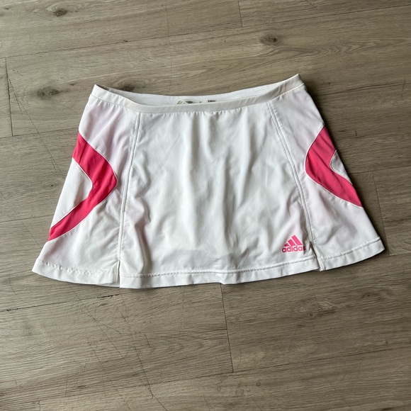 Adidas White Tennis Skirt Sz Medium - Picture 1 of 4
